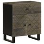 Bedside Cabinet Black 50x33x60 cm Image 2