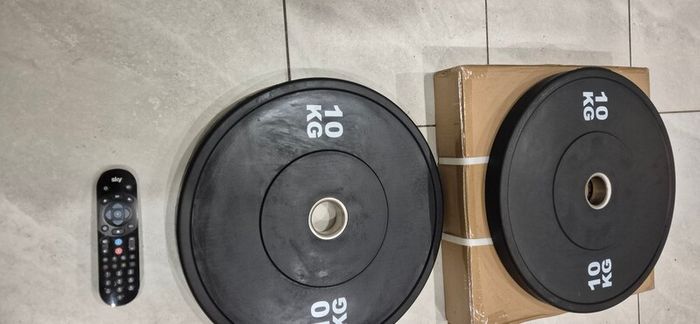 brand new 2x10kilo olympic bumper weight plates