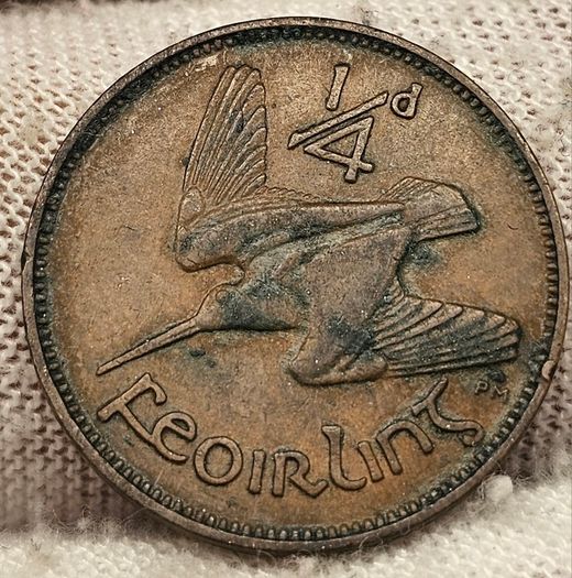 Ireland 1939 Farthing 1/4d Coin