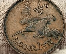 Ireland 1939 Farthing 1/4d Coin