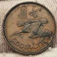 Ireland 1939 Farthing 1/4d Coin