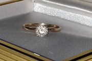 Vintage 14ct Gold 'Queen' Solitaire
