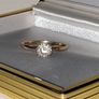 Vintage 14ct Gold 'Queen' Solitaire Image 4