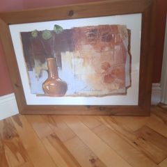 Vintage Earth-Tone Still Life Framed Art Print
