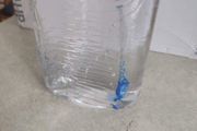 Kosta Boda Zweden Kjell Engman design vintage Blue Ice glass candle holders / sticks.