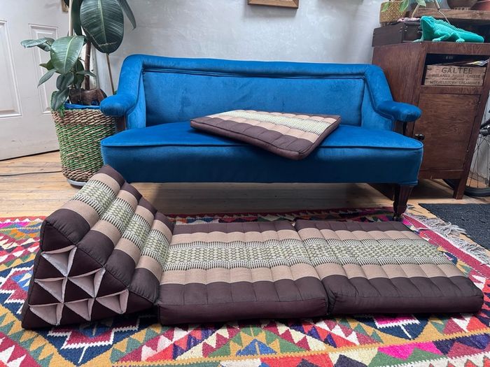Thai Foldable Floor Cushion Brown