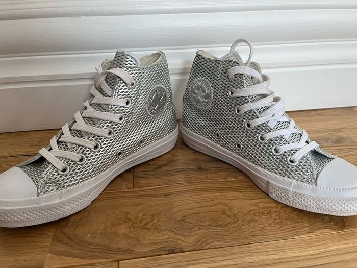 Silver Chuck Taylor Silver Boots