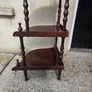 Vintage 5 Tier Wooden Corner Shelf Image 7