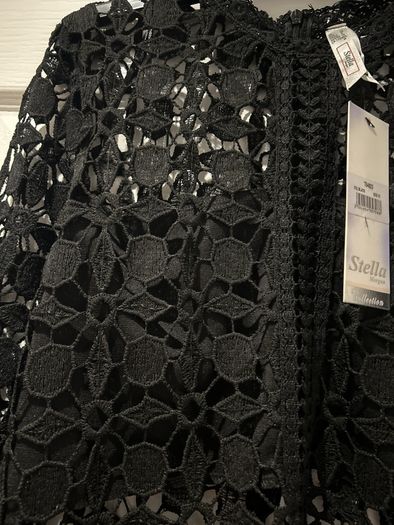 Black Lace Top Long Sleeve BNWT