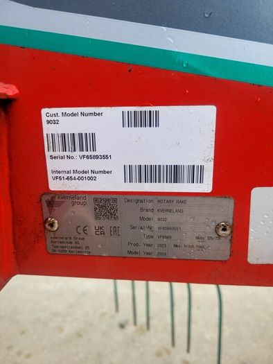 Keverenland 9032 Rake as New NO VAT