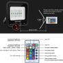 15W RGB Lights Led Floodlight 16 Colors 4 Modes Remote Control Christmas Lights IP66 Waterproof Color Changing Light Outdoor Decoration for Halloween Birthday Party Easter Strobe Garden Pond Image 6