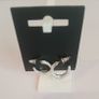 Pilgrim Silver Tone Hammered Hoop Earrings Sculpted Small Hoops New RRP 24.95 CAN POST Image 2