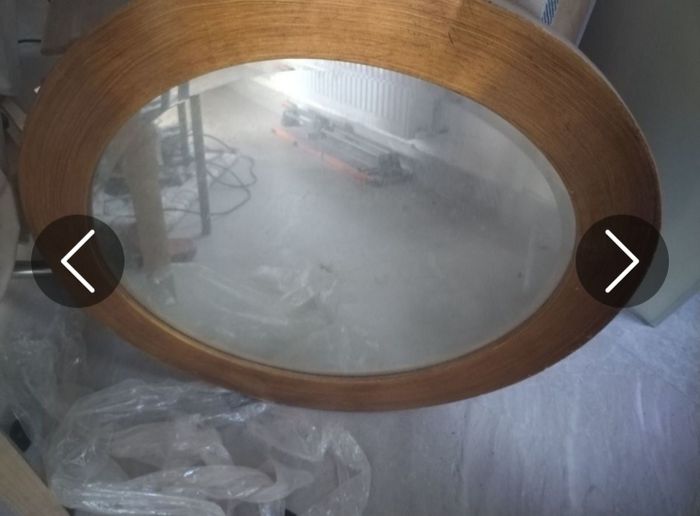 Gold Ovel shape mirror