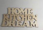 Custom Wooden Felt Cardboard Letters ,Names, Words, Wall Decorations High 6 cm 2,5 inch