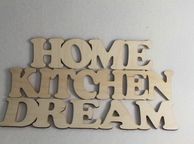main image for ad Custom Wooden Felt Cardboard Letters ,Names, Words, Wall Decorations High 6 cm 2,5 inch