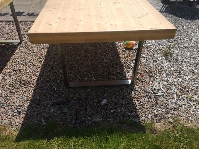 Solid work table 59 inch by 42 and 2nd table 79 inch by 42