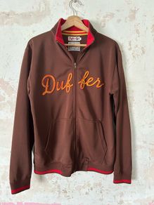 Vintage Duffer of St George Brown zip track jacket Size L
