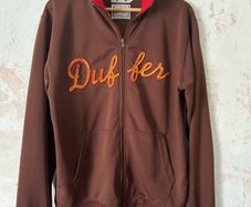 Vintage Duffer of St George Brown zip track jacket Size L