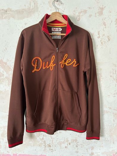 Vintage Duffer of St George Brown zip track jacket Size L