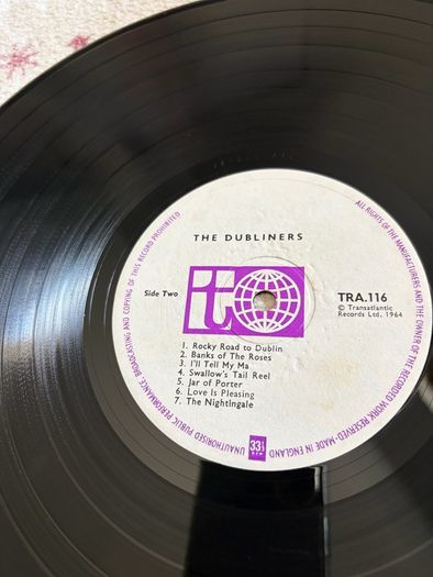 The Dubliners lp Irish pressing