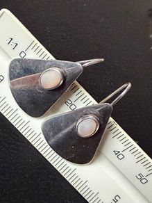 silver earrings