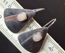 silver earrings