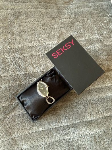 Brand new Seksy watch, silver and black