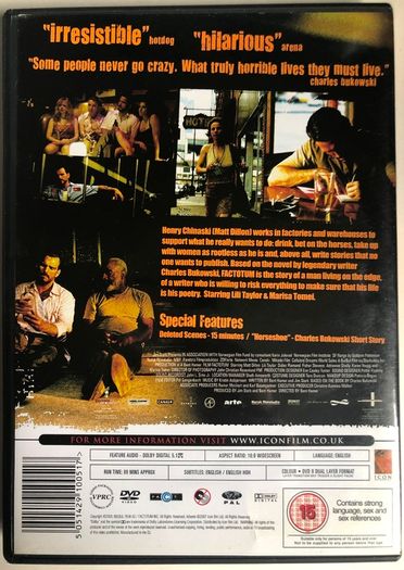 Factotum [2005] Matt Dillon, Lili Taylor & Marisa Tomei