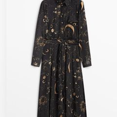 Massimo Dutti Shirt dress with constellations
