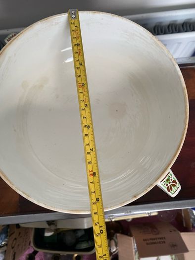 ceramic serving dish & plates