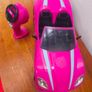 Barbie pink remote control car Image 2