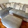 Corner Sofa | Footstool | Pillow Back Image 2