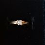 Vintage 9ct gold diamond solitaire ring size K Image 2
