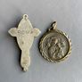 Pope John Paul II medal and Cross Image 2
