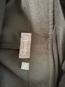 Black maternity work trousers