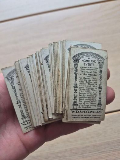 1932 Wills Homeland Events Tobacco cards