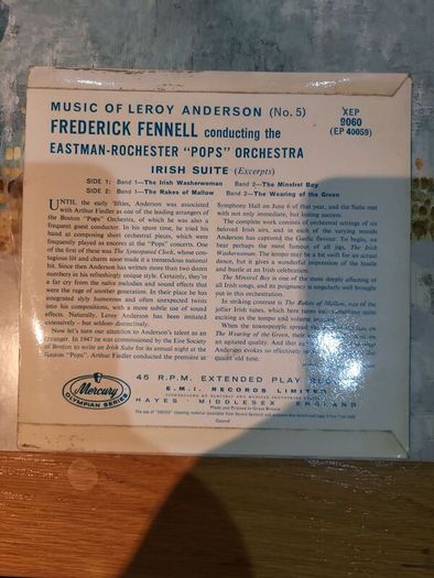 Music Of Leroy Anderson No 5 Irish Suite EP