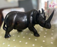 Carved African Rhino