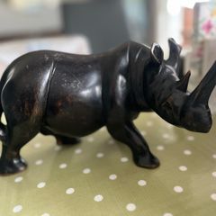 Carved African Rhino