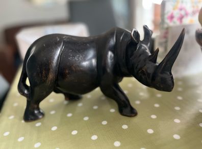 Carved African Rhino