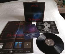 SATYRICON the shadowsthrone complete poster + flyer replica 1995 LP MINT