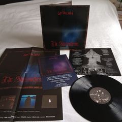 SATYRICON the shadowsthrone complete poster + flyer replica 1995 LP MINT