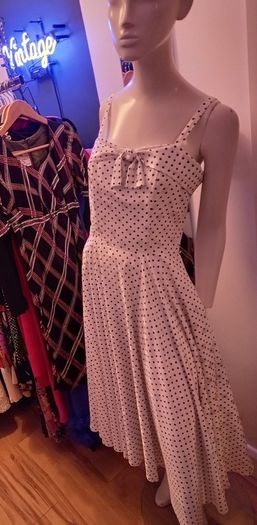 1970s Tricoville Vintage Polka Dot Dress