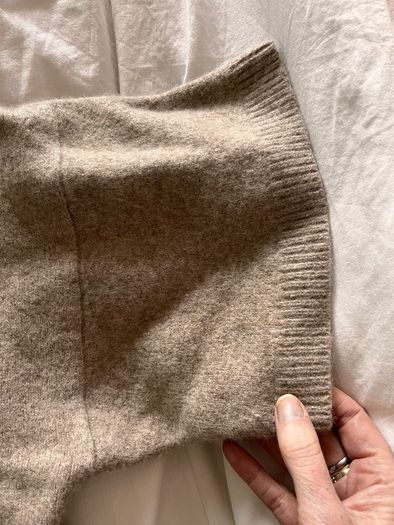 Wool/cashmere jigsaw jumper