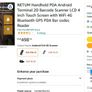 NETUM Handheld PDA Android Terminal 2D Barcode Scanner LCD 4 inch Touch Screen with WiFi 4G Bluetooth GPS PDA Bar codes Reader Image 8