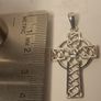 High Quality Sterling Silver Celtic Cross & Belcher Chain Image 2