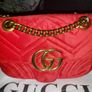 Red Stunning Velvet GG Marmont Shoulder Bag - perfect for Valentine's day Image 4
