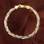 Vintage Italian 18K Gold & 925 Silver Bracelet Image 5