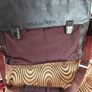 Large Piquadro Italian Leather and Canvas Briefcase, Messenger, Laptop, Storage Bag Image 3