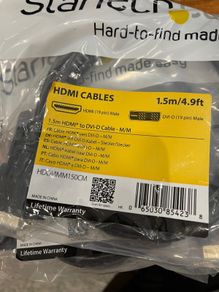 Startech 1.5m HDMI to DVI-D Cable - M/M